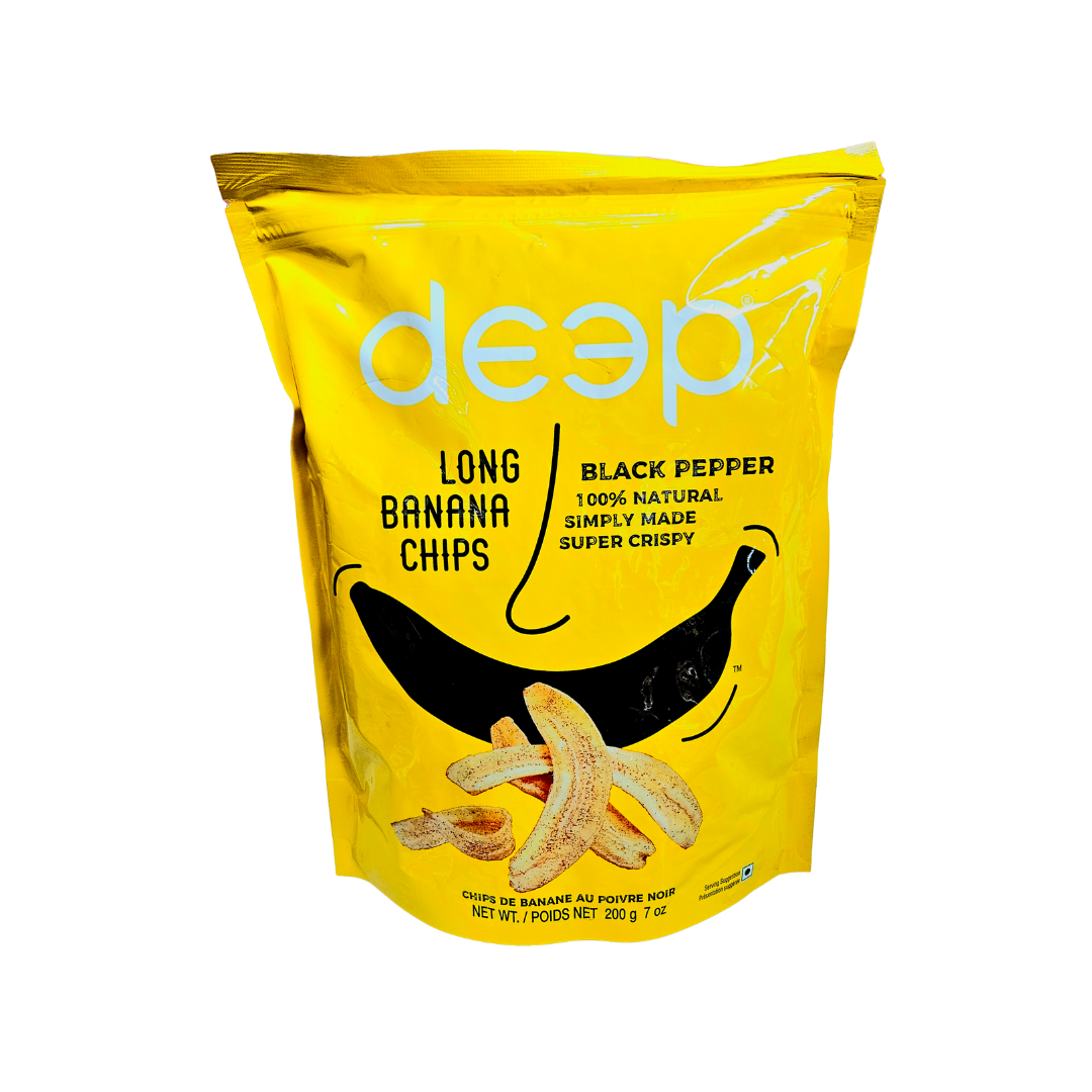 Deep Long Banana Chips Black Pepper