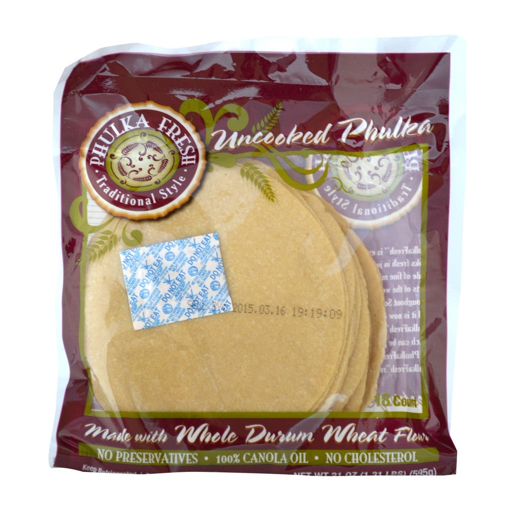 Phulka Fresh Uncooked Phulka 595g(12pc)