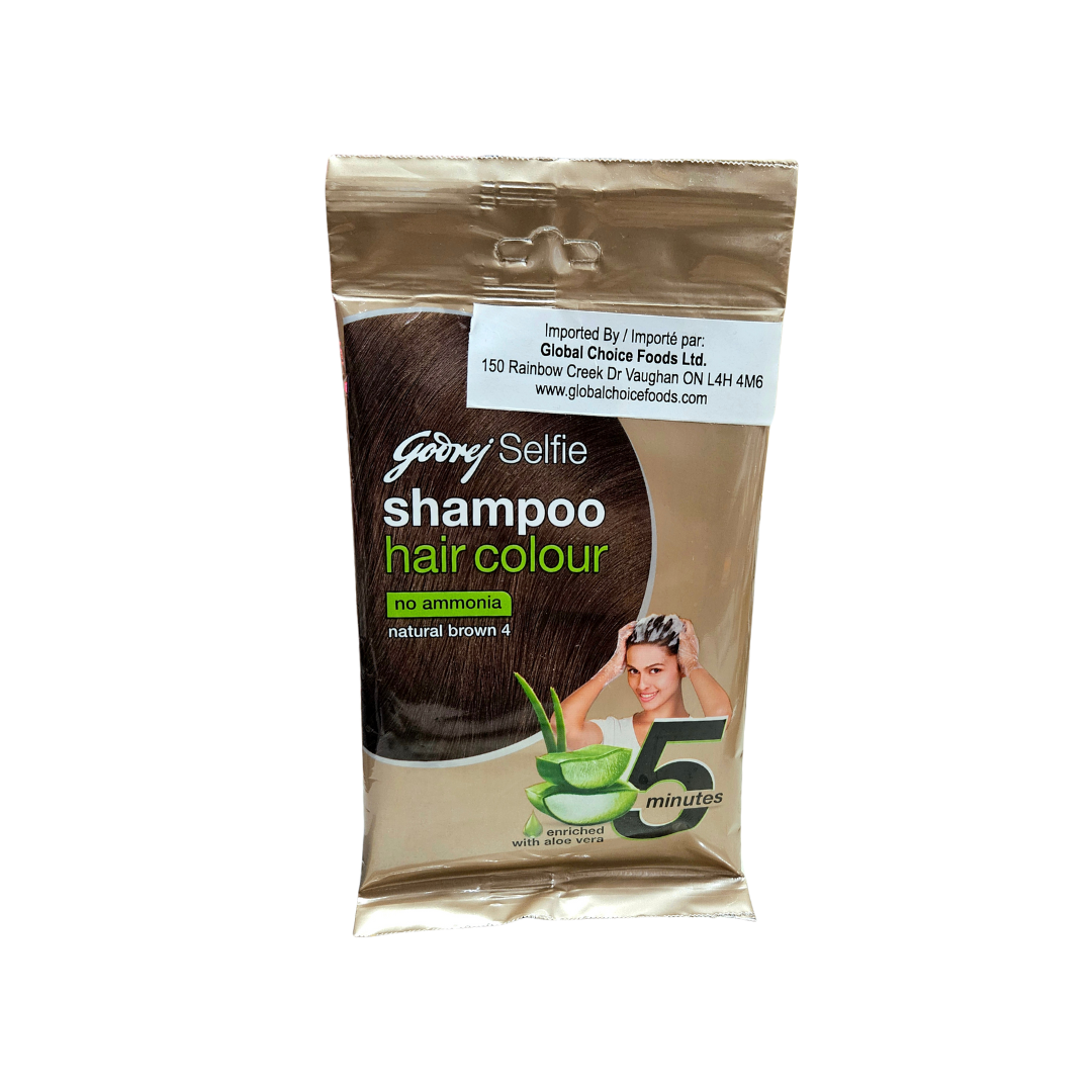 Godrej Selfie Shampoo Hair Colour - Natural Brown