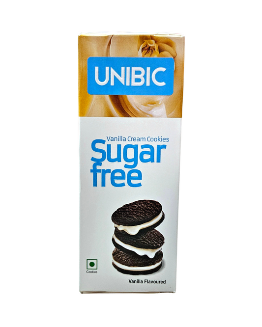 UNIBIC Vanilla Cream Cookies Sugar Free 75g
