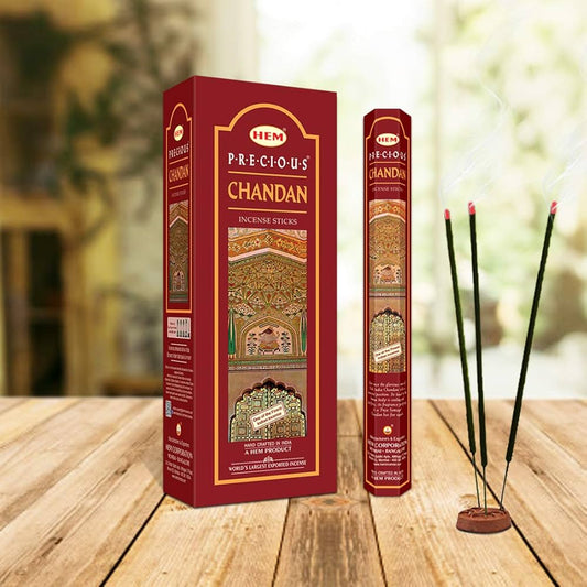 Hem Precious Chandan Incense Sticks (120 Sticks)