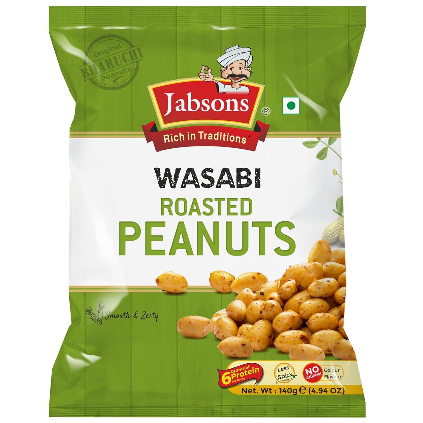 Jabsons Wasabi Roasted Peanuts 140g