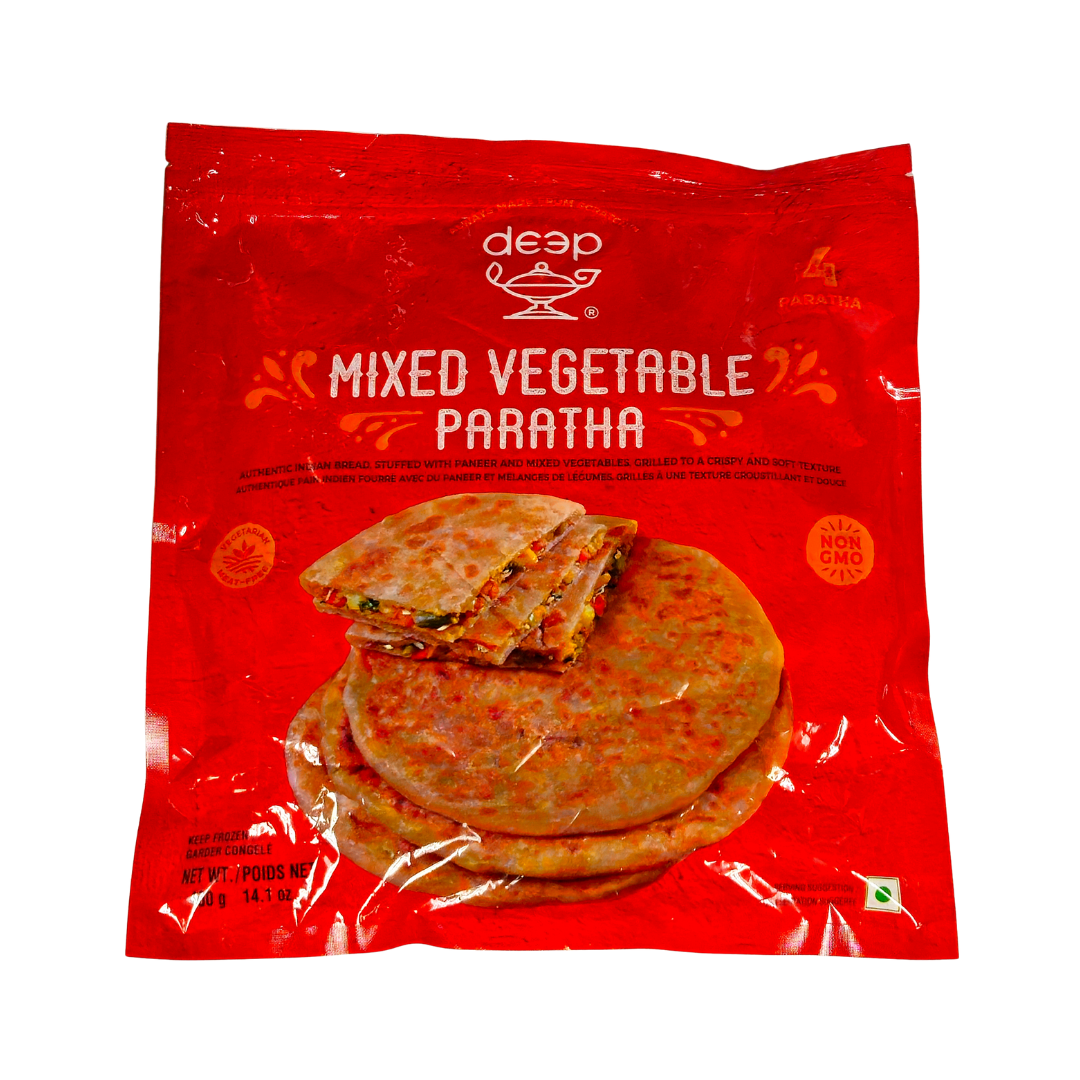 Deep Mixed Vegetable Paratha 4pcs