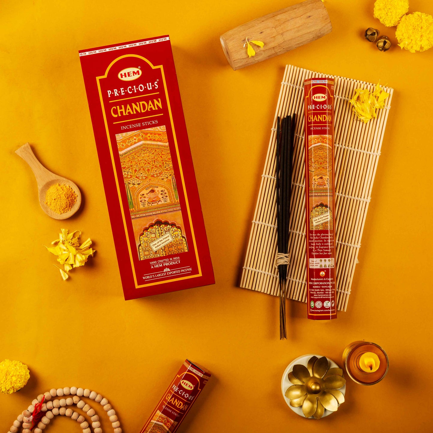 Hem Precious Chandan Incense Sticks (120 Sticks)