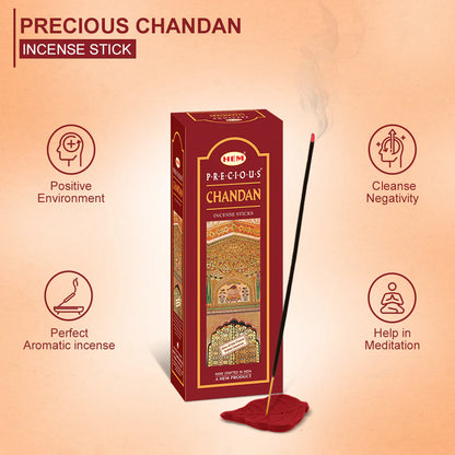 Hem Precious Chandan Incense Sticks (120 Sticks)