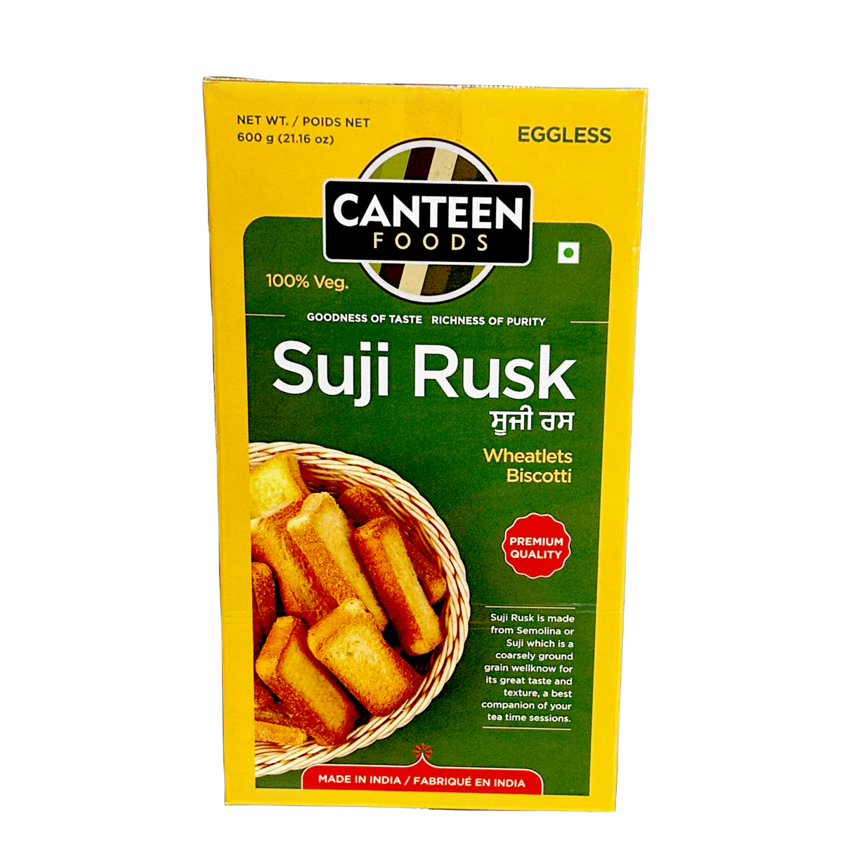 Canteen Foods Suji Rusk 600 G