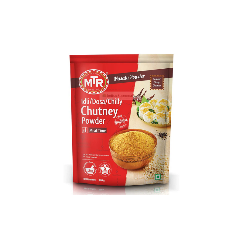 MTR Idli/Dosa/Chilly Chutney Powder 200g – Fine India Grocers