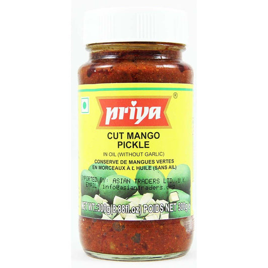 Priya Cut Mango Pickle (No Garlic)