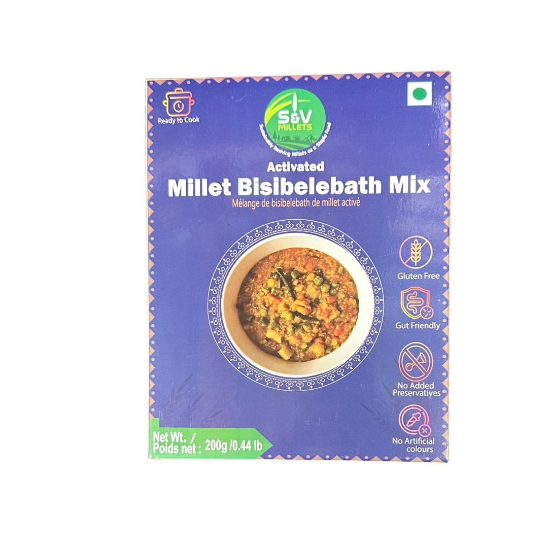 S&V Millets Activated Millet Bisibelebath Mix 200g