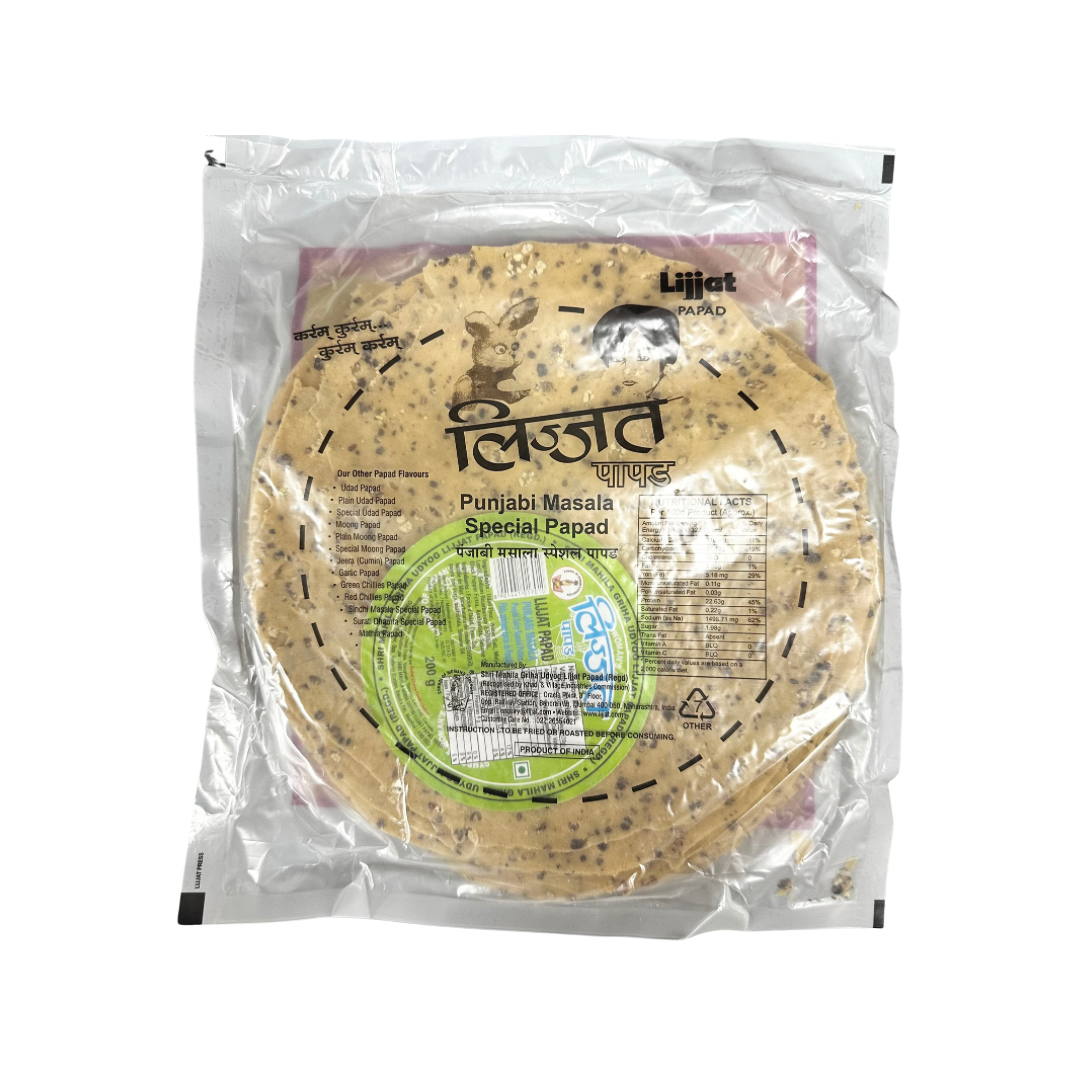 Lijjat Papad Punjabi Masala 200g