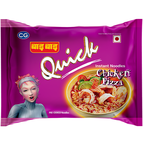 Wai Wai Quick Chicken Pizza Flavored Noodles 70g