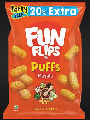 Funflips Masala Puffs 70g