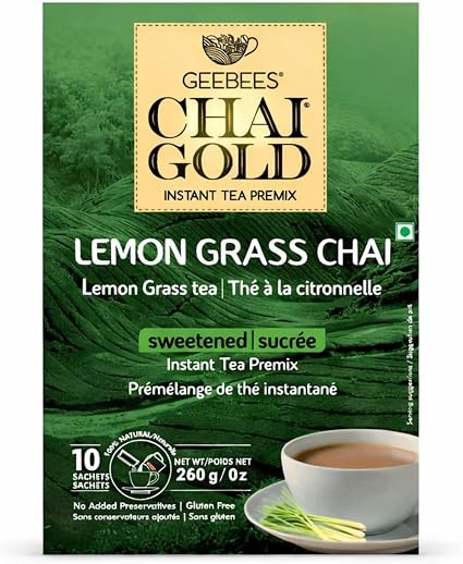 Chai Gold Lemon Grass Sweetened Tea Mix 260g