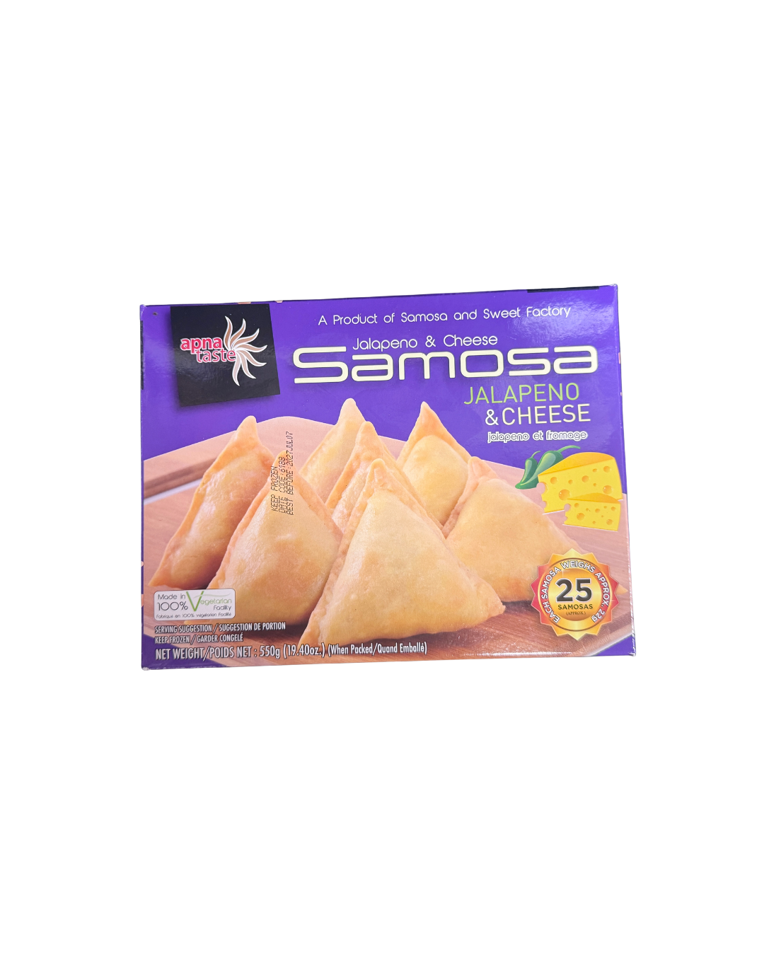 Apna Taste Jalapeno & Cheese Samosa 550g