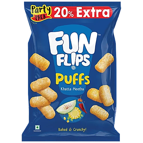 Funflips Khatta Meetha Puffs 60g