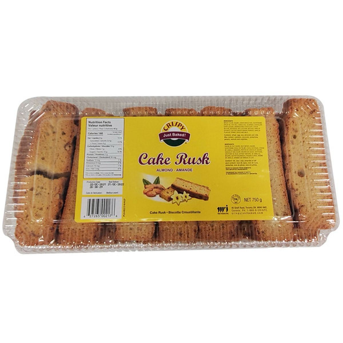 Crispy Almond Cake Rusk 550g