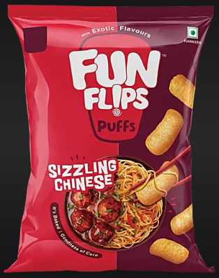 Funflips Sizzling Chinese Puffs 65g