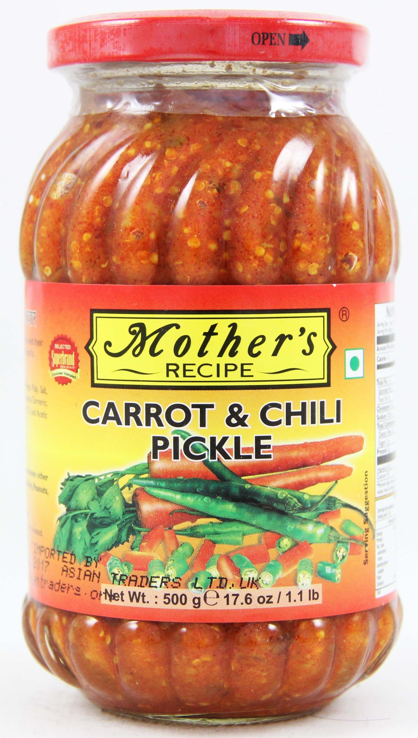 Mother's Carrot Chili Pickle 300gm